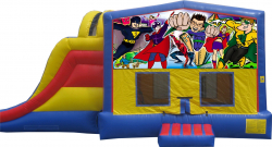 Superhero Extreme Bouncer with Slide
